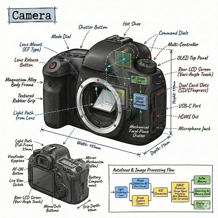 Technical Infographic with Annotated Product thumbnail 4