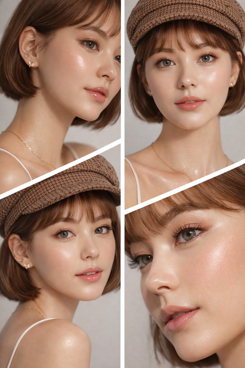 K-Beauty Editorial Collage Portrait thumbnail 2