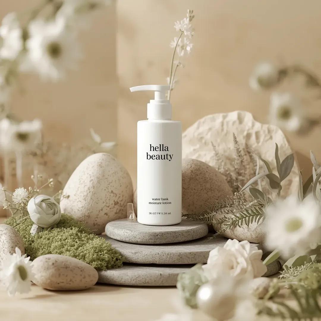 High-End Skincare Product Photography with Natural Elements thumbnail 2