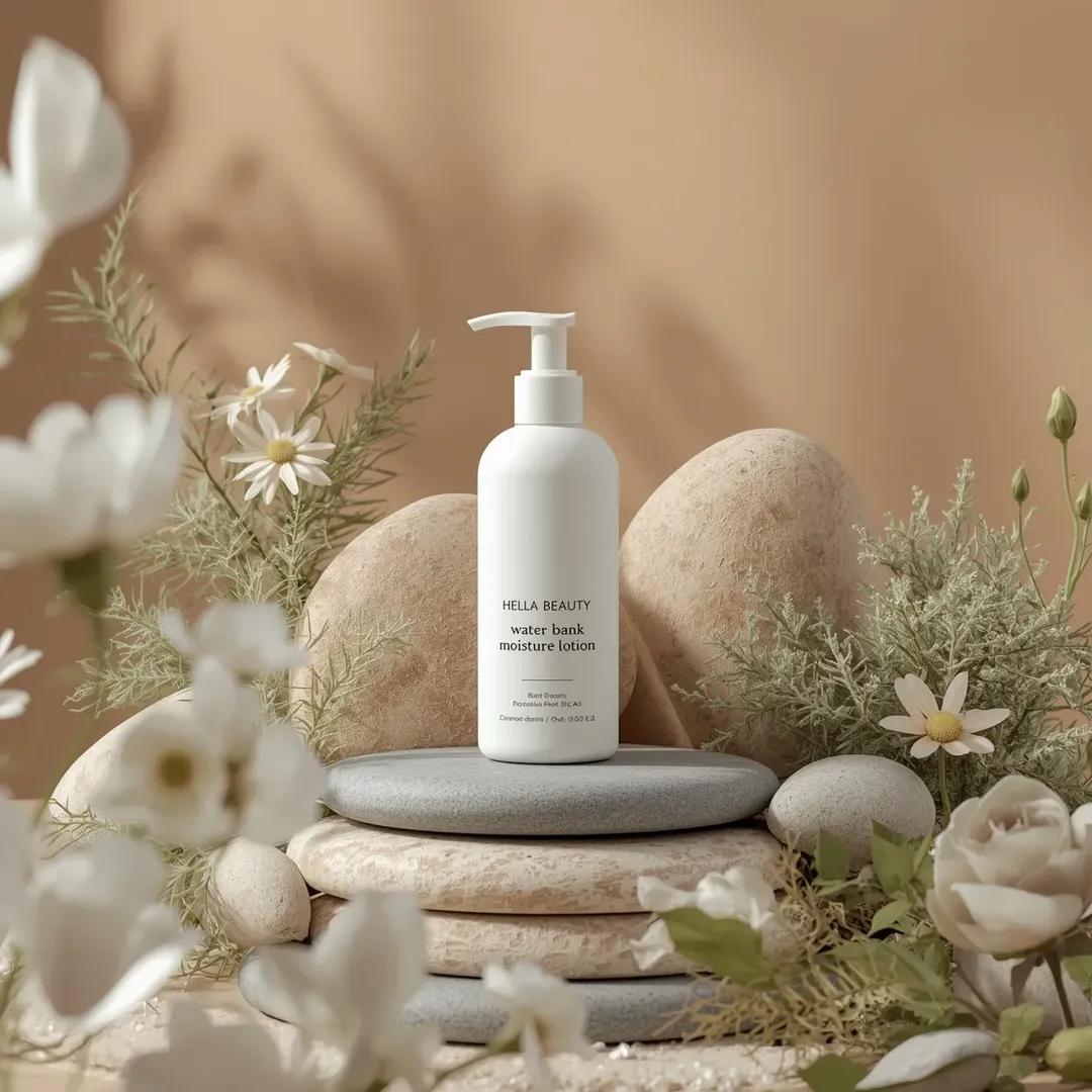 High-End Skincare Product Photography with Natural Elements thumbnail 3