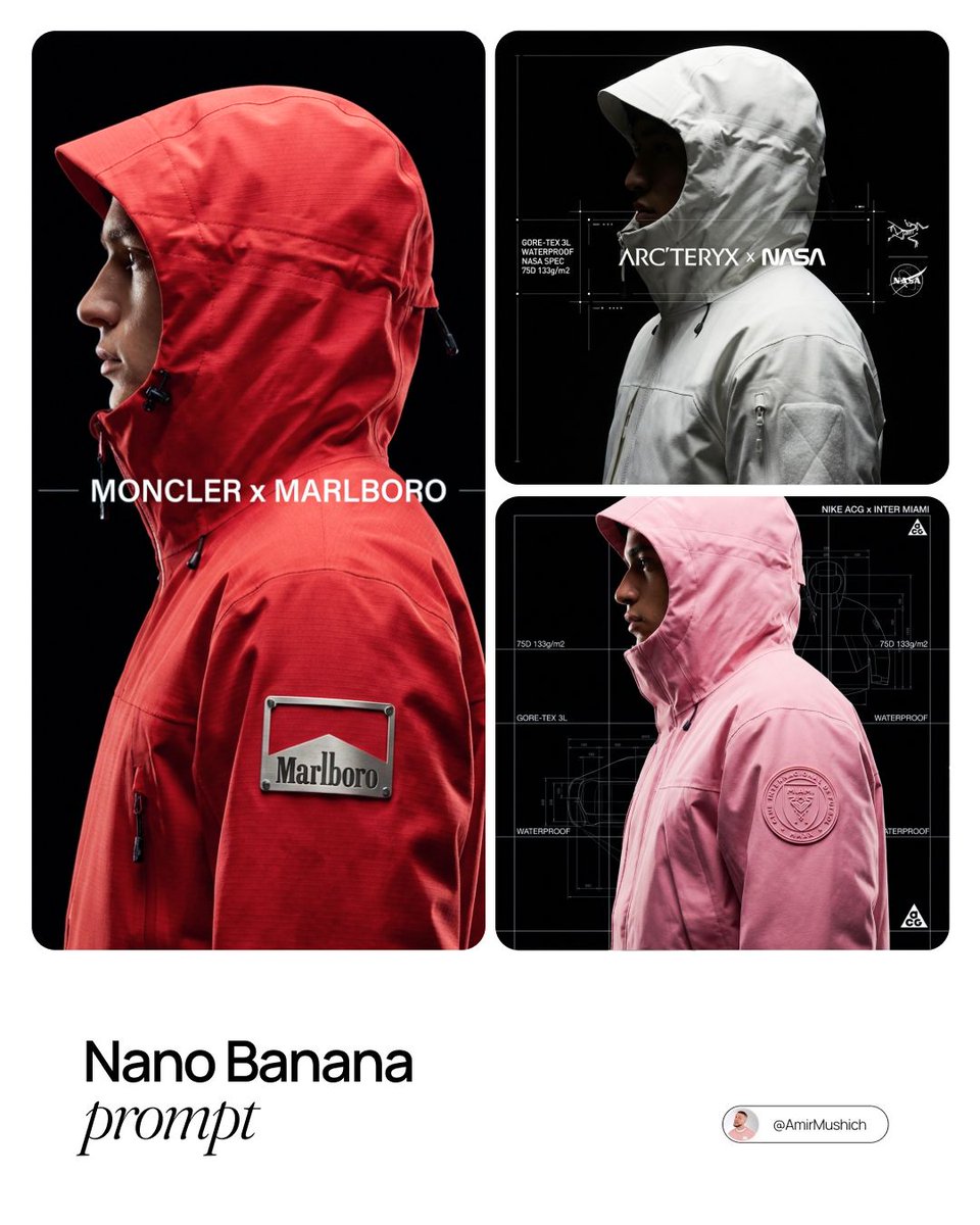 Technical Outerwear Campaign with Blueprint Overlay - view 1