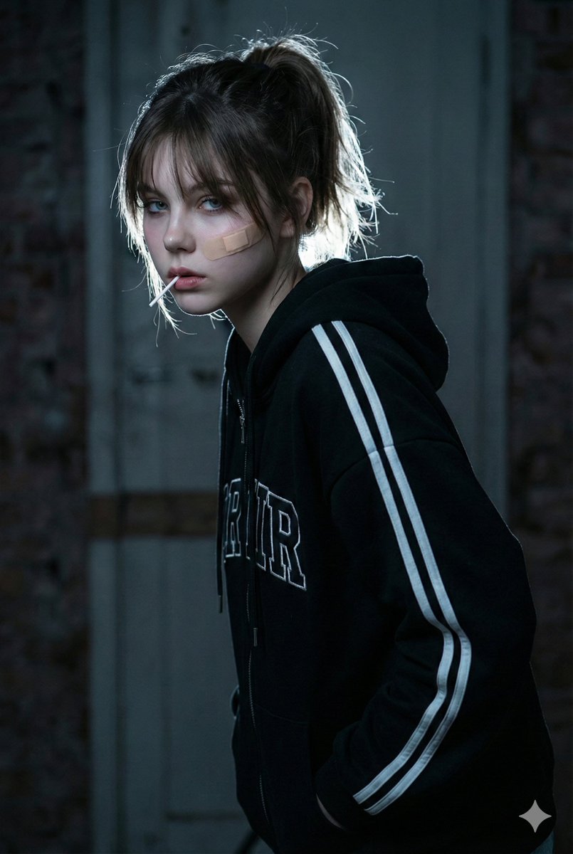 Cinematic Close-Up Portrait of Young Woman with Lollipop thumbnail 2