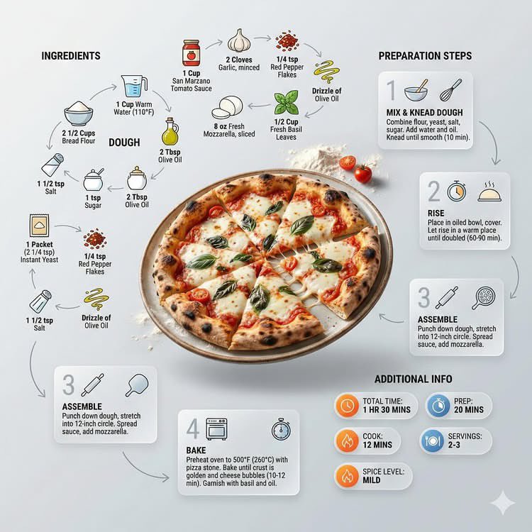 Modern Recipe Infographic - view 1