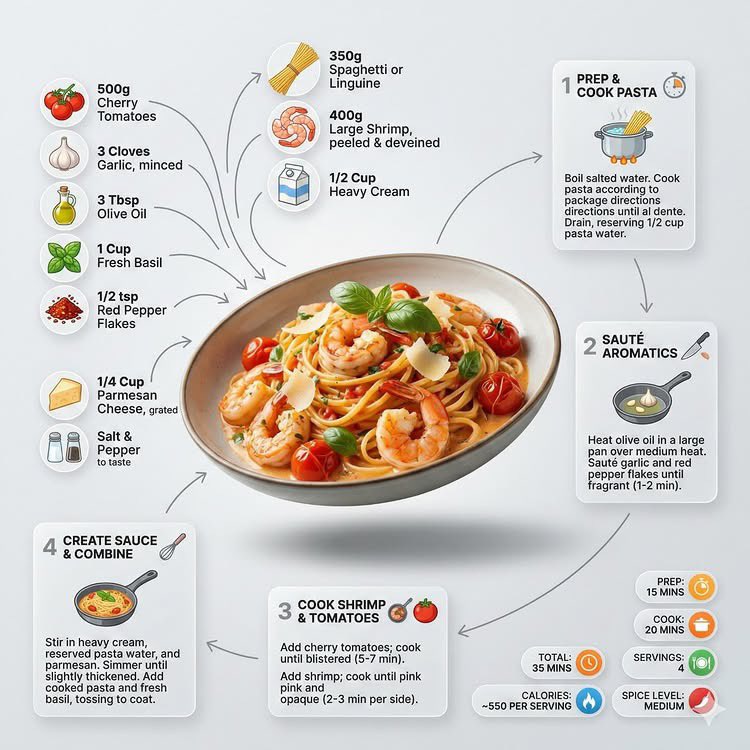 Modern Recipe Infographic thumbnail 4
