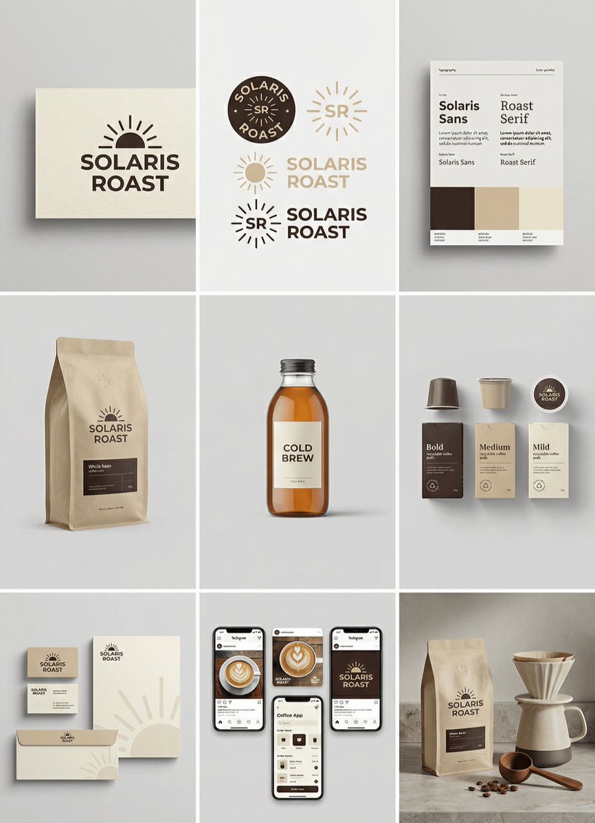 Complete Brand Identity Grid - view 1