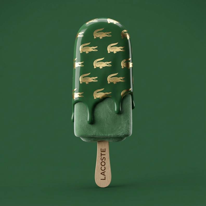 Hyper-realistic 3D Popsicle with Glaze and Logo thumbnail 2