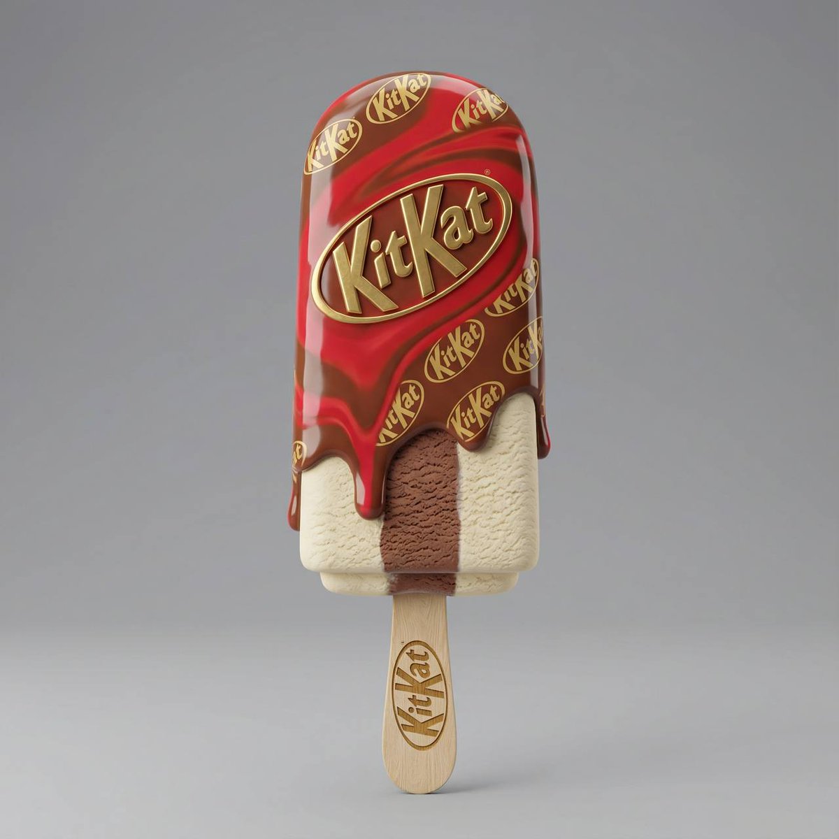 Hyper-realistic 3D Popsicle with Glaze and Logo thumbnail 3