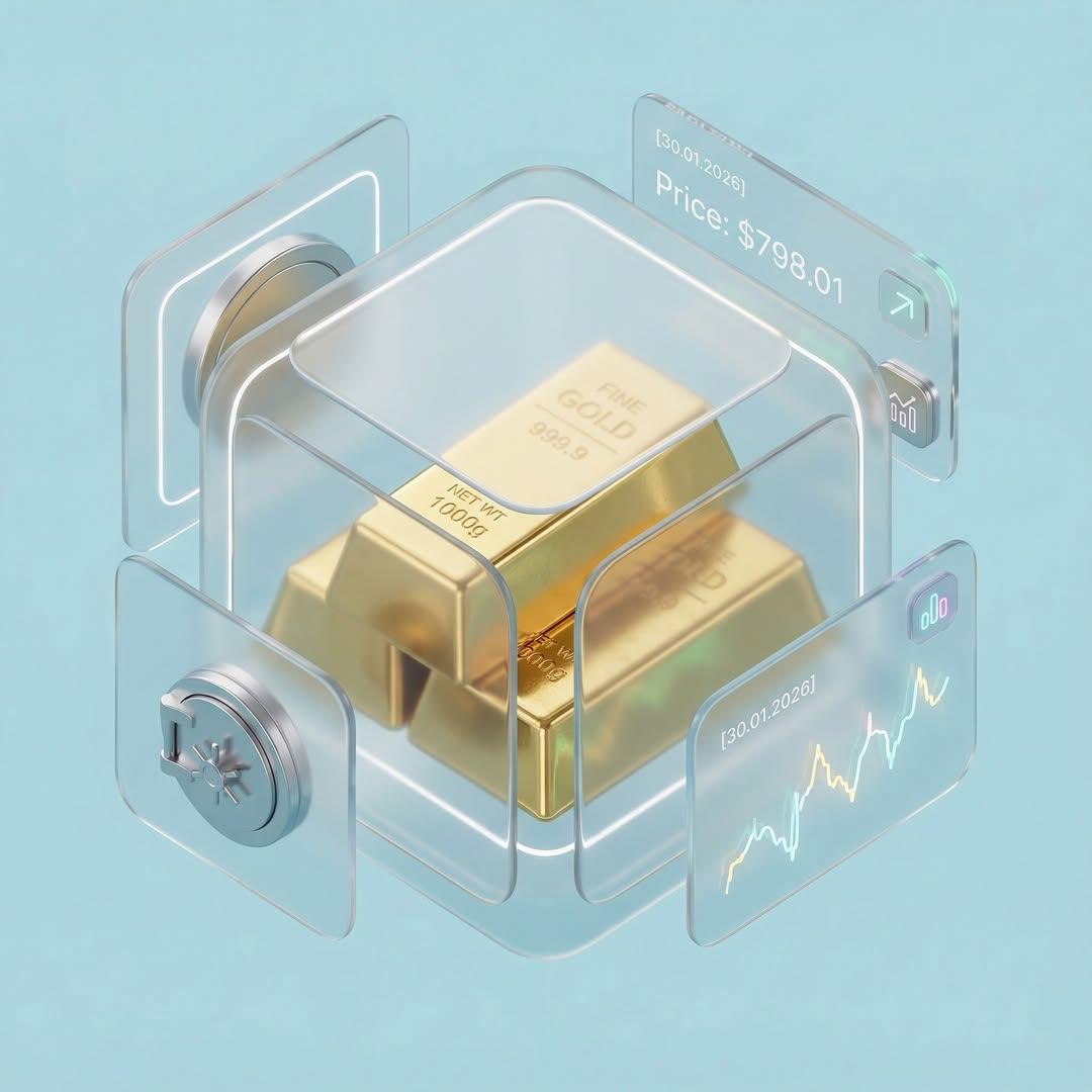 Refined 3D Isometric Glassmorphism Composition - view 1