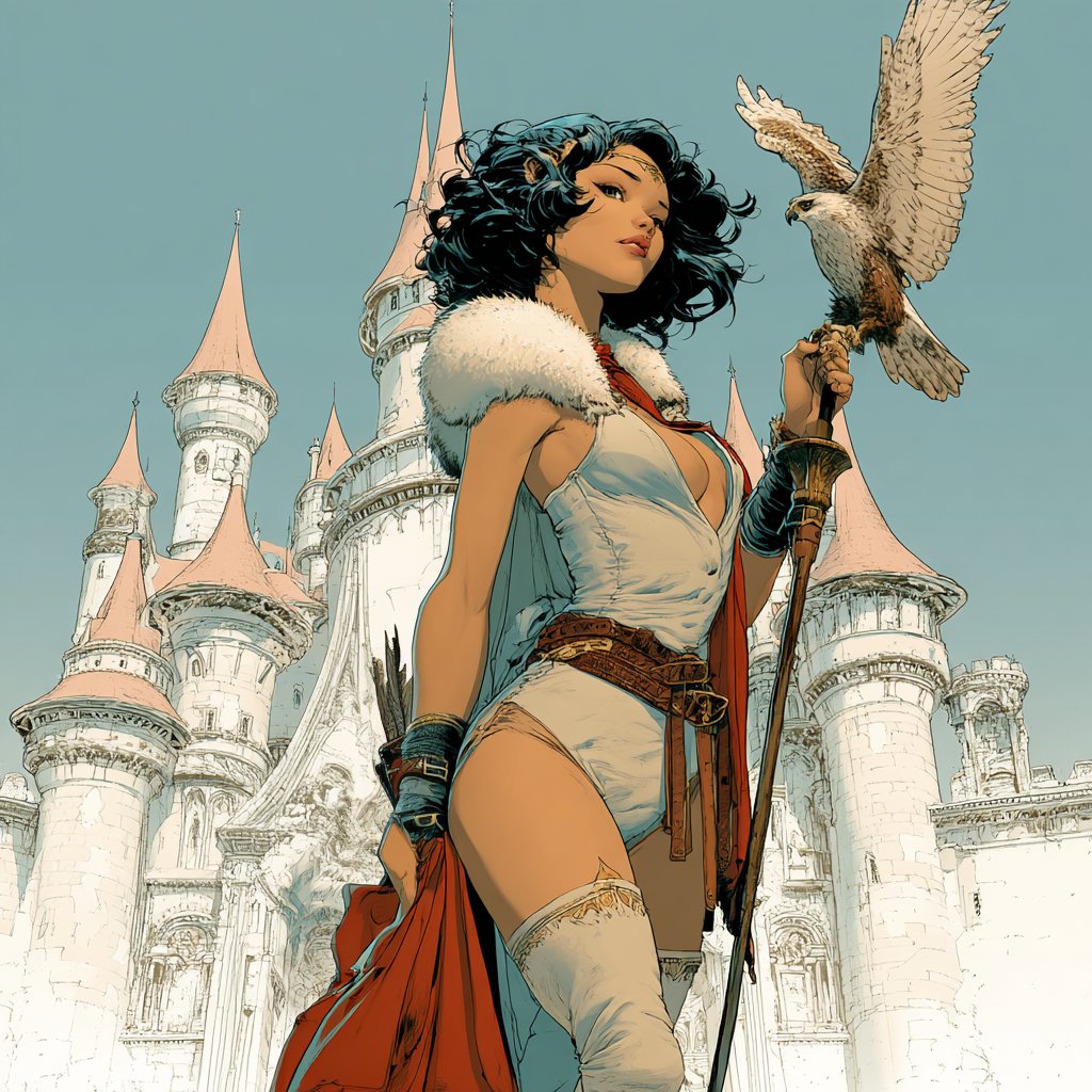 Moebius-Inspired European Sci-Fi Fantasy Style - view 1