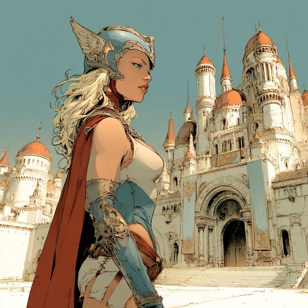 Moebius-Inspired European Sci-Fi Fantasy Style thumbnail 2