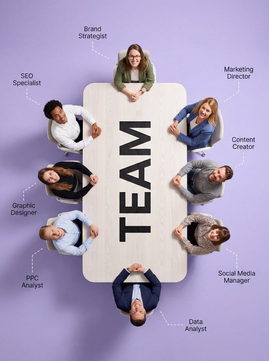 Hyper-realistic Top-Down Custom Conference Table Flat Lay thumbnail 4