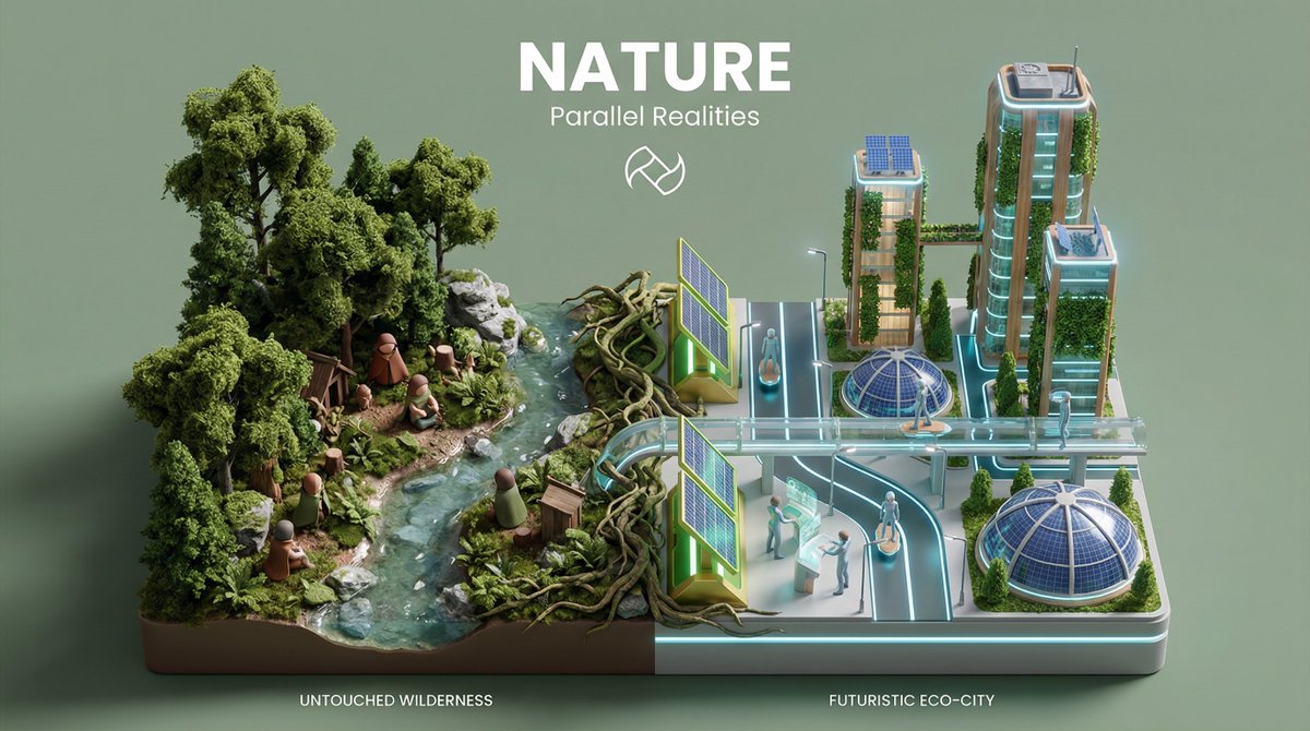 Isometric 3D Split Diorama: Parallel Worlds thumbnail 2