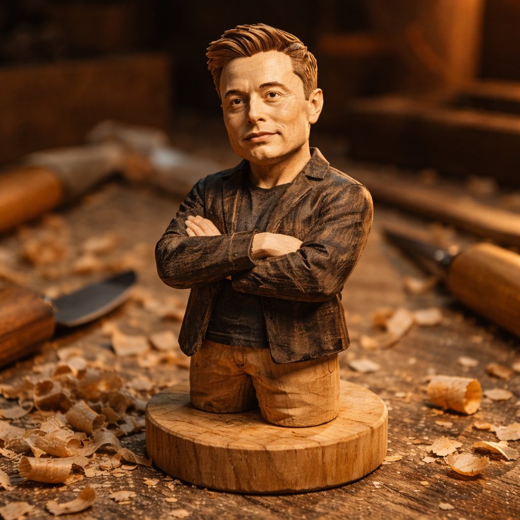 Hand-Carved Wooden Miniature Figure thumbnail 2