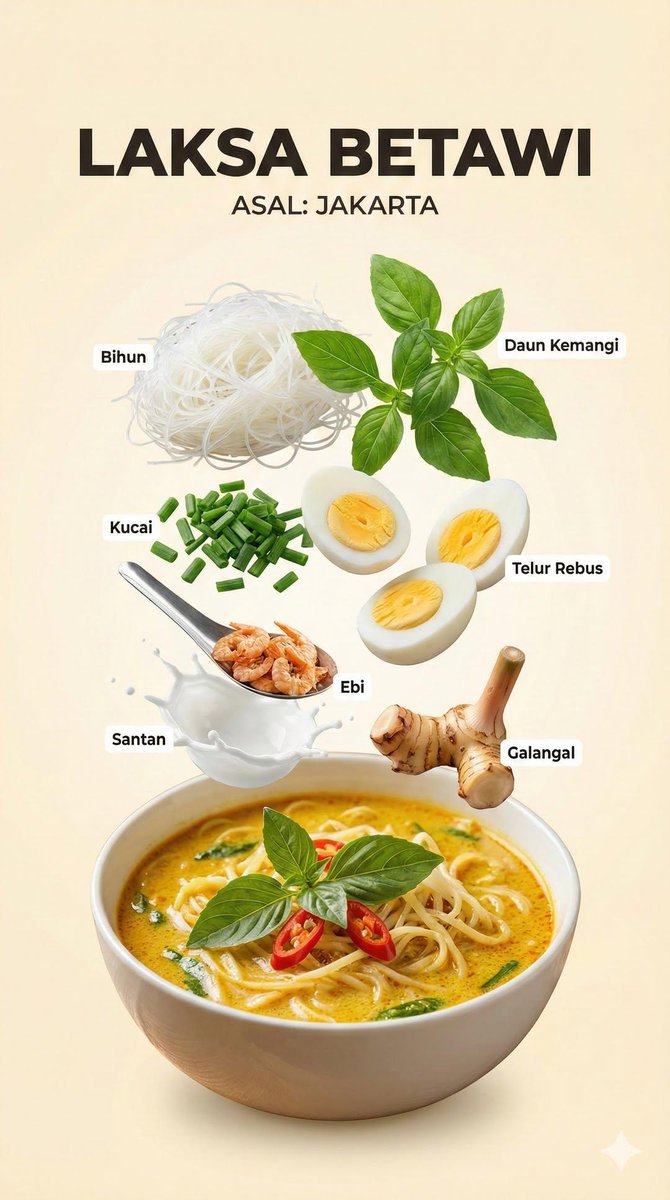 Hyper-detailed Indonesian Culinary Infographic Poster thumbnail 2