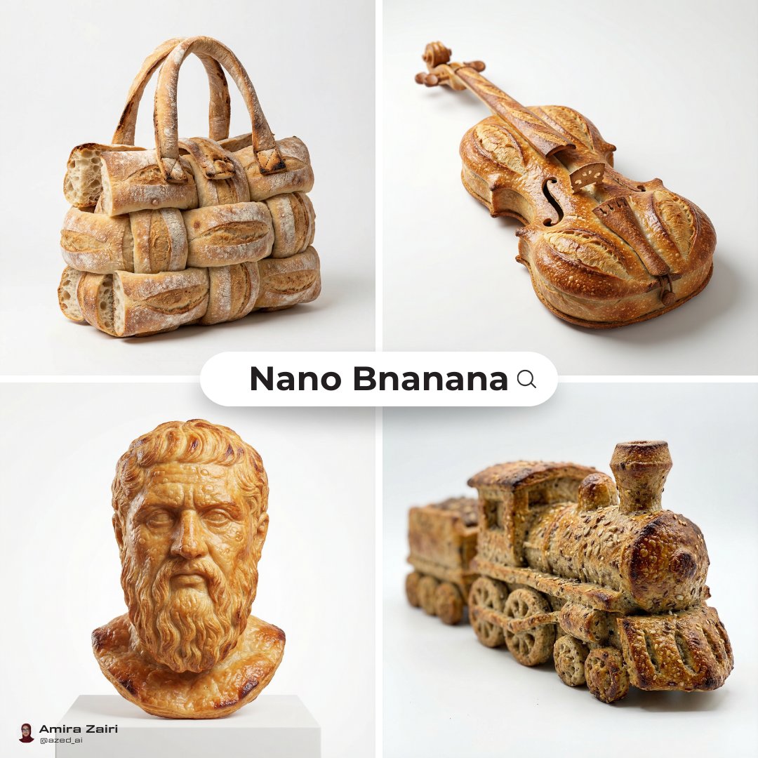 Photorealistic Bread Sculpture, Ultra Detailed - view 1