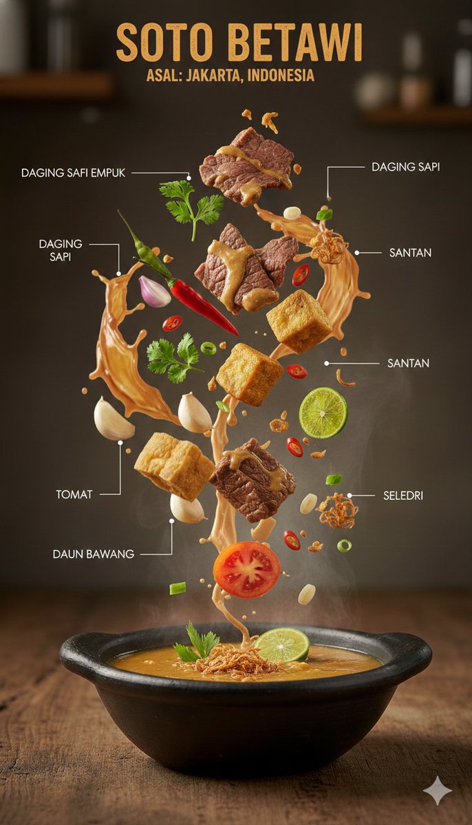 Ultra-realistic Indonesian Food Infographic thumbnail 2