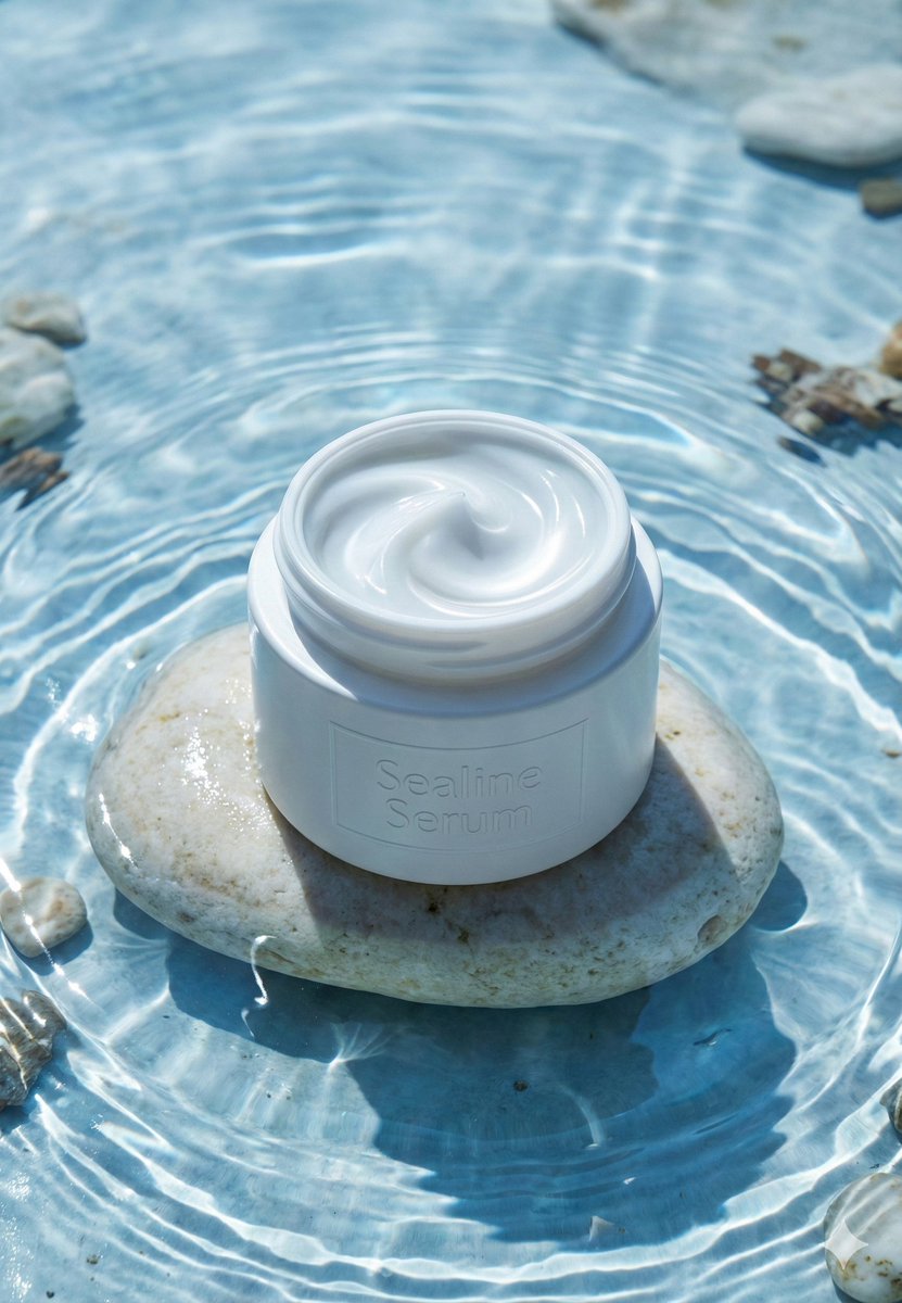 Luxury Skincare Product Photography with Water Elements thumbnail 2