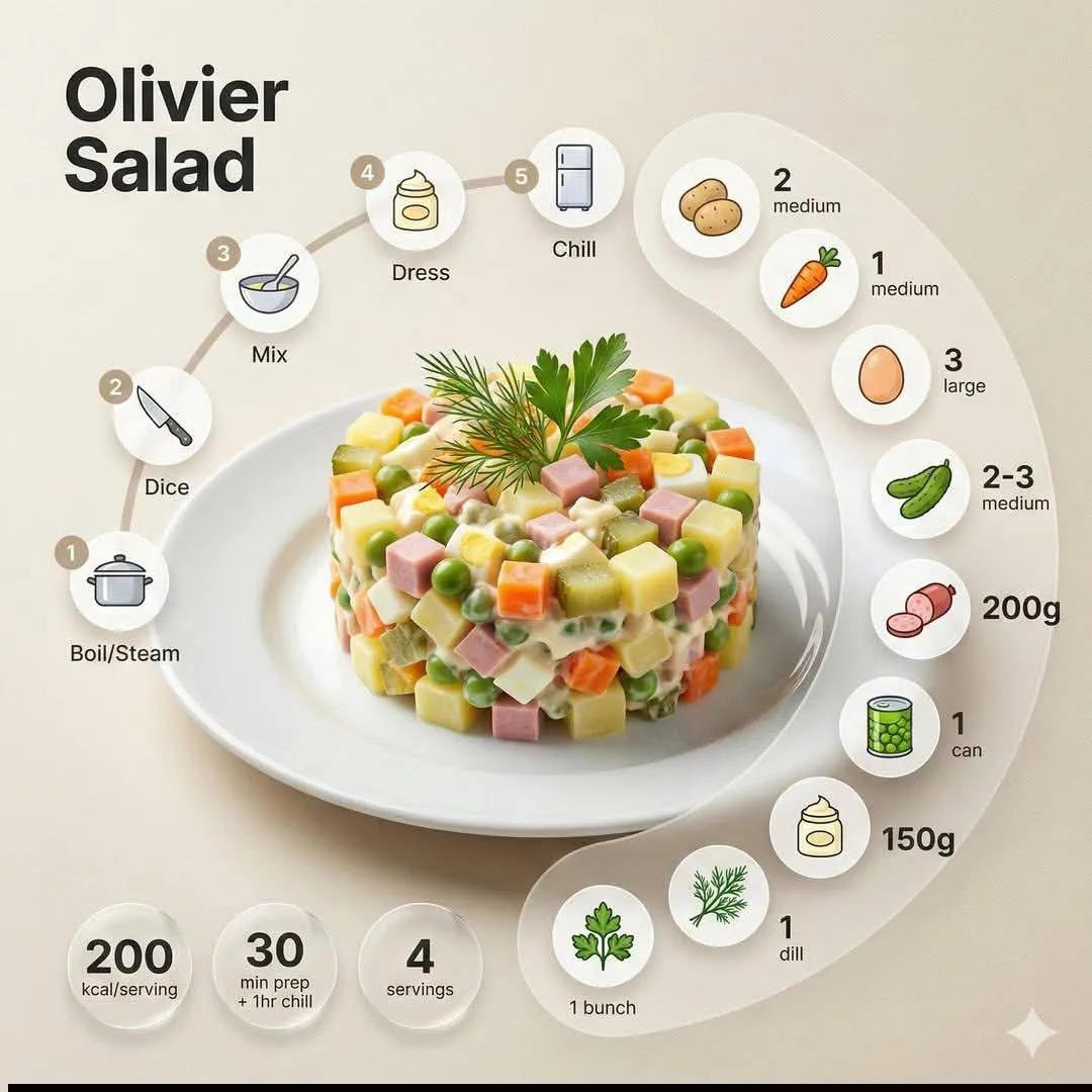 Minimalist Modern Recipe Infographic with Food Photography - view 1