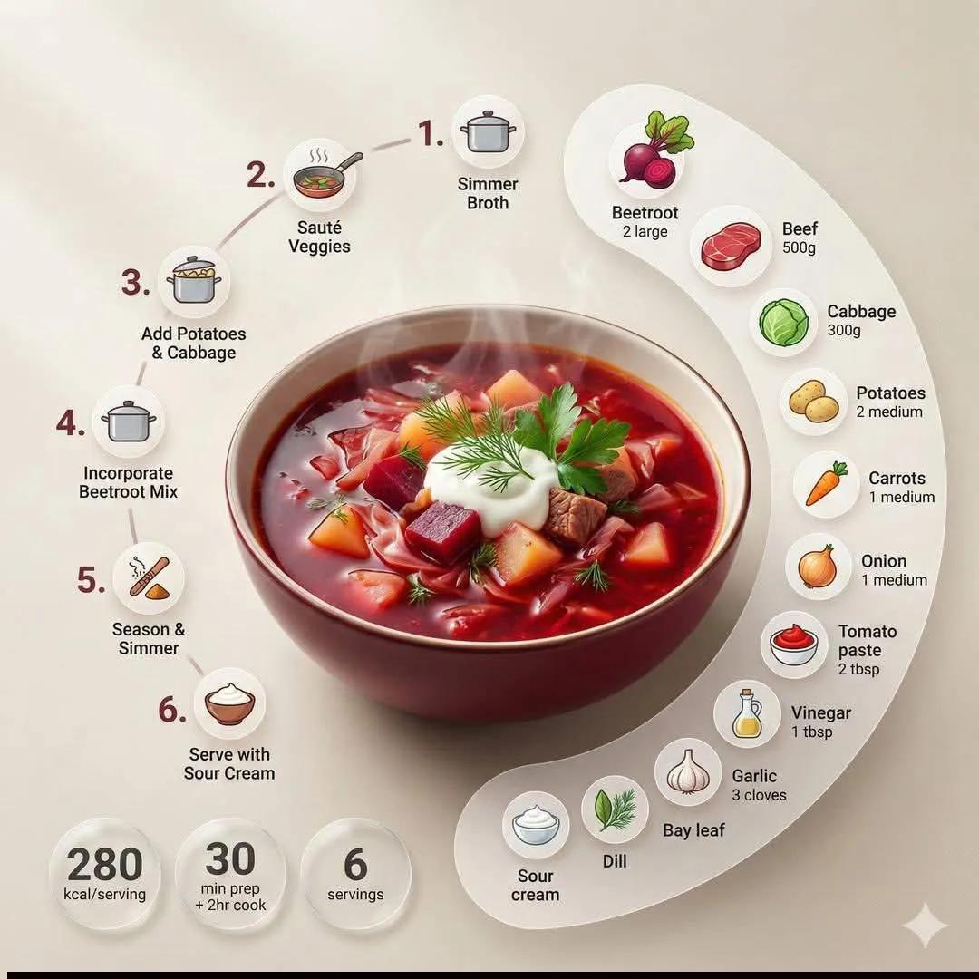 Minimalist Modern Recipe Infographic with Food Photography thumbnail 3