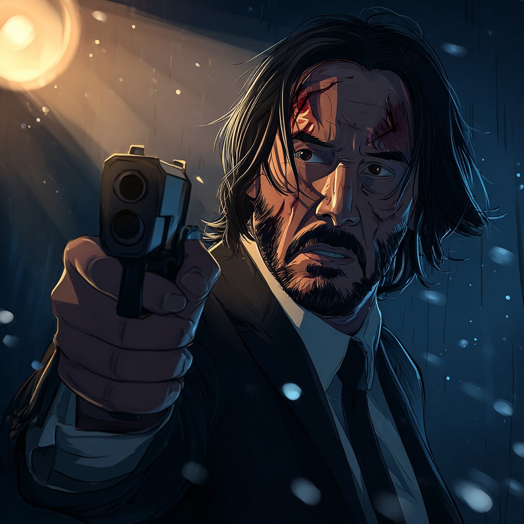 Cinematic Illustrated Western Anime Style with Dramatic Lighting thumbnail 2