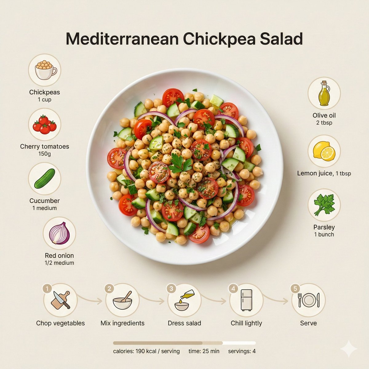 Minimalist Modern Recipe Infographic - Scandinavian Food Style thumbnail 2