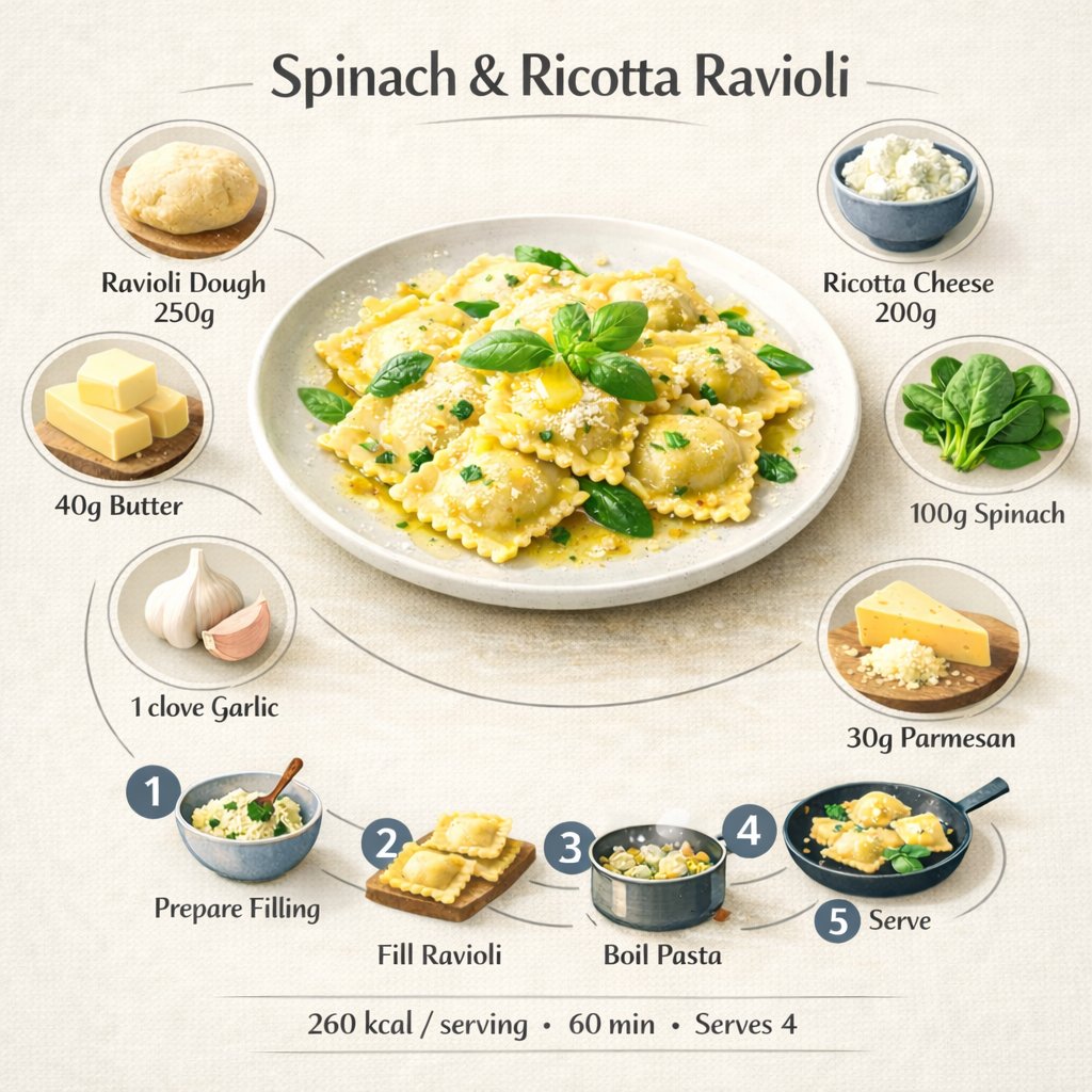 Minimalist Modern Recipe Infographic - Scandinavian Food Style thumbnail 3
