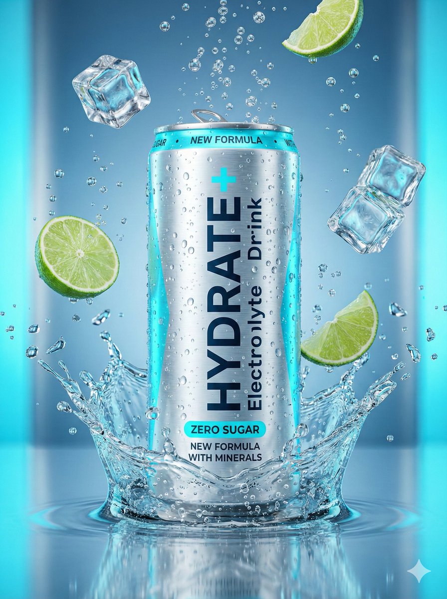 Hyper-realistic Commercial Beverage Product Photography thumbnail 2