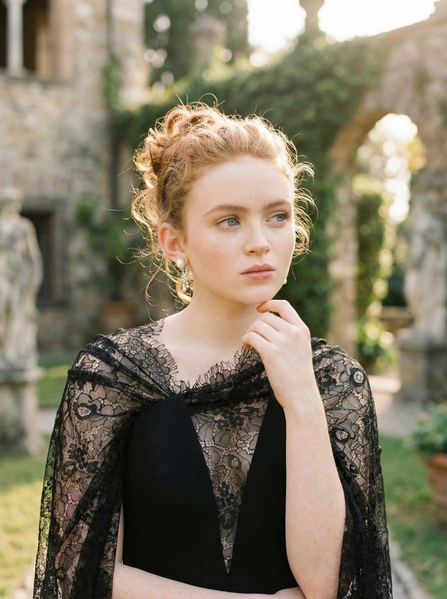 Sadie Sink European Aristocratic Fine Art Portrait thumbnail 2