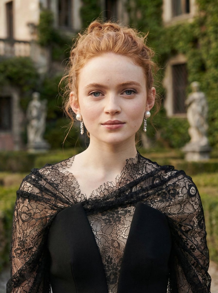 Sadie Sink European Aristocratic Fine Art Portrait thumbnail 3