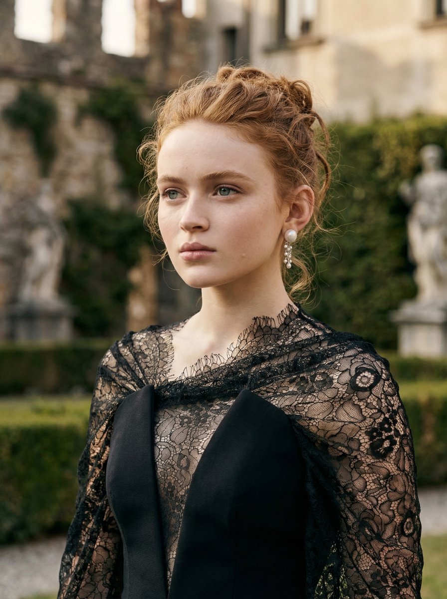 Sadie Sink European Aristocratic Fine Art Portrait thumbnail 4