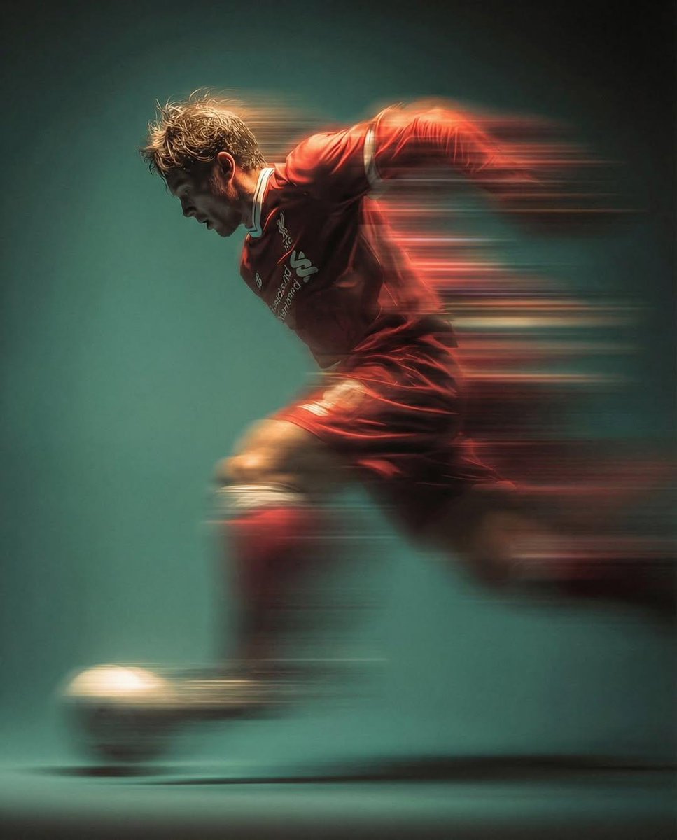 Dynamic Soccer Player Kick, Motion Blur - view 1