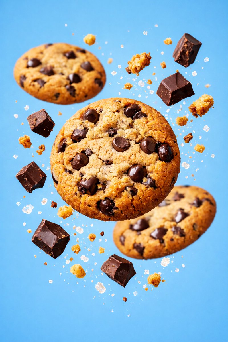 Hyper-Realistic Chocolate Chip Cookies Commercial Photography thumbnail 2