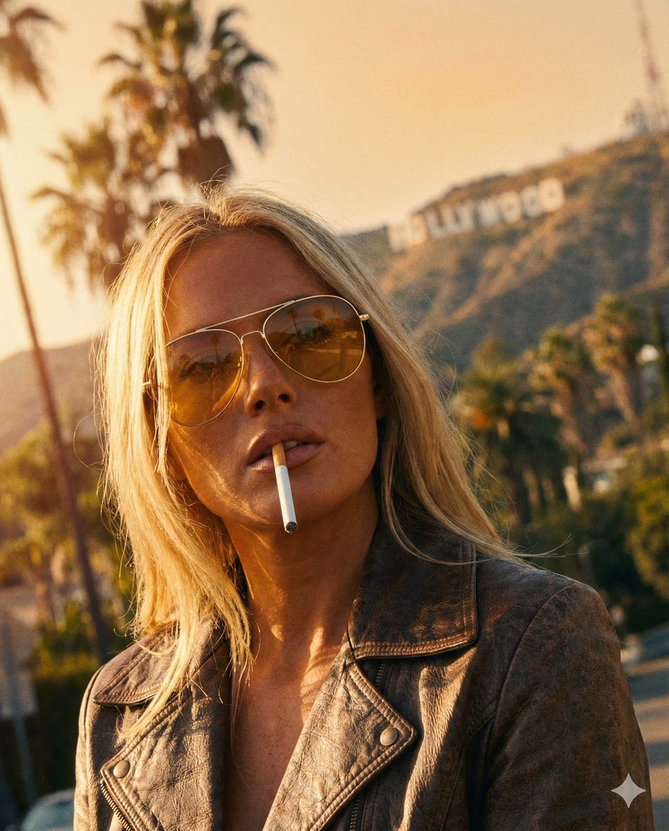 70s Hollywood Male Portrait, Hyper-realistic, Golden Hour thumbnail 2