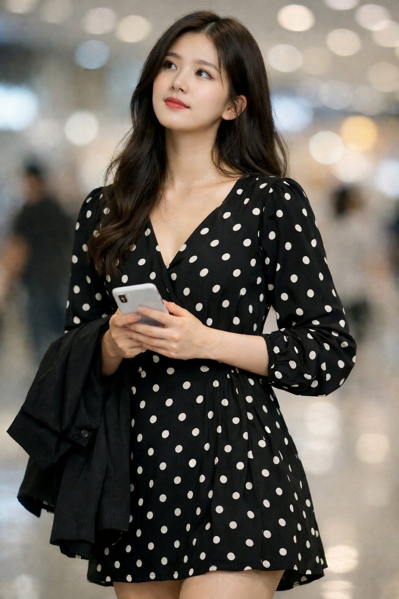 Zhao Lusi Fashion Portrait at Airport Terminal thumbnail 3
