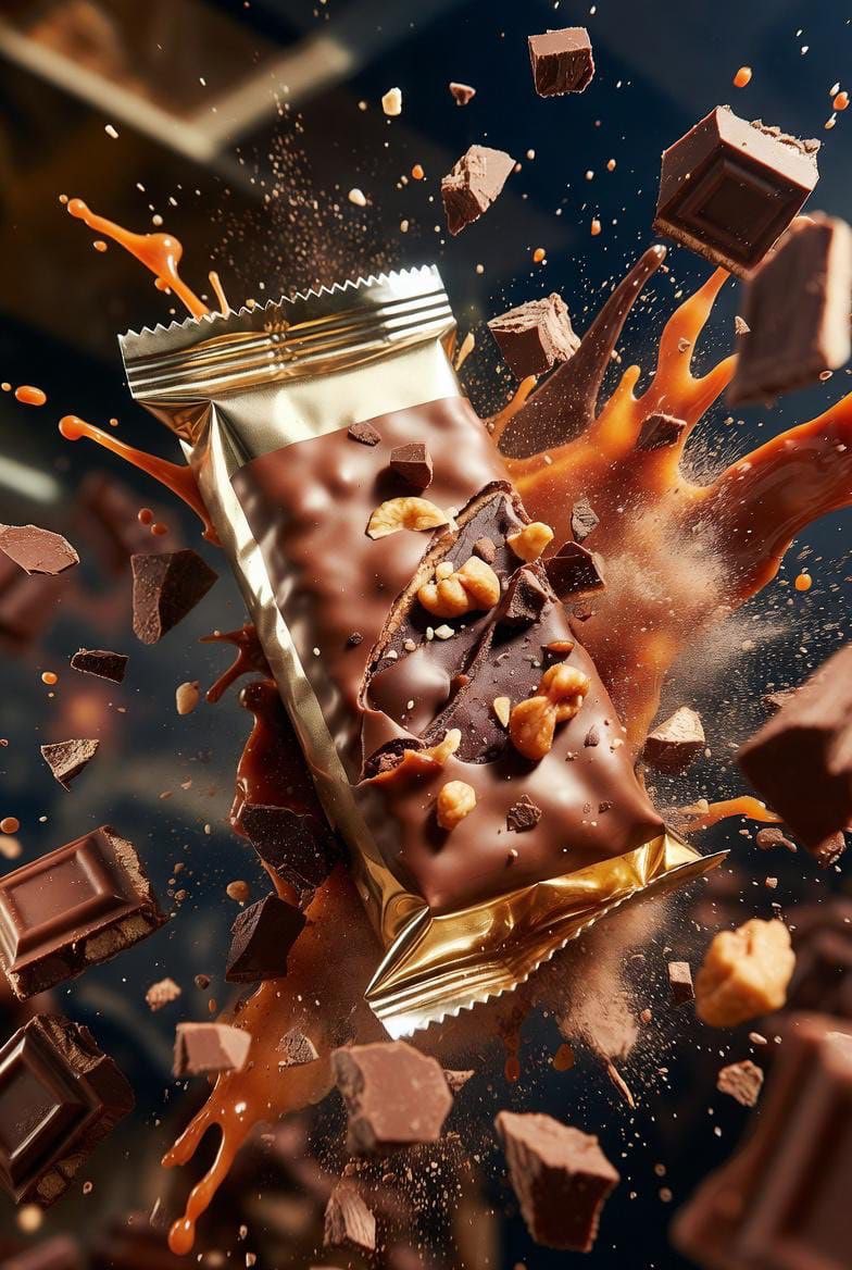 Cinematic Protein Bar Product Photography with Dynamic Splash thumbnail 4