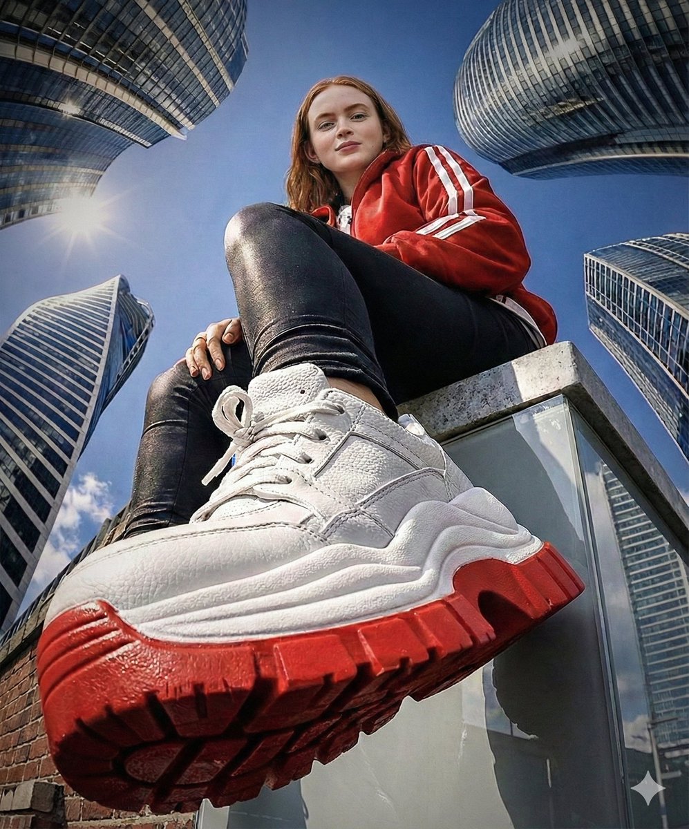 Urban Streetwear Model, Dynamic Rooftop Fisheye thumbnail 3