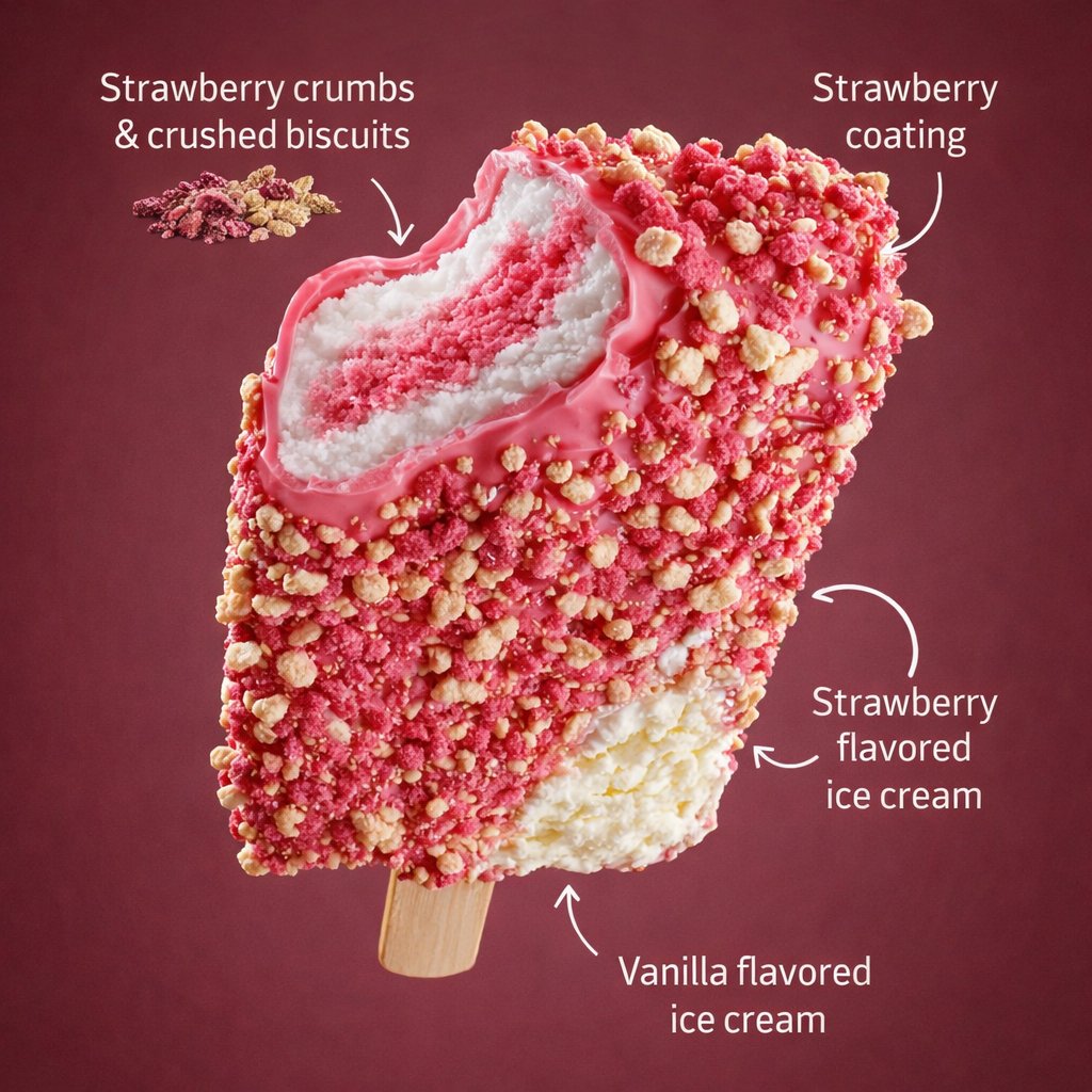 Hyper-Realistic Ice Cream Bar Commercial Render thumbnail 2