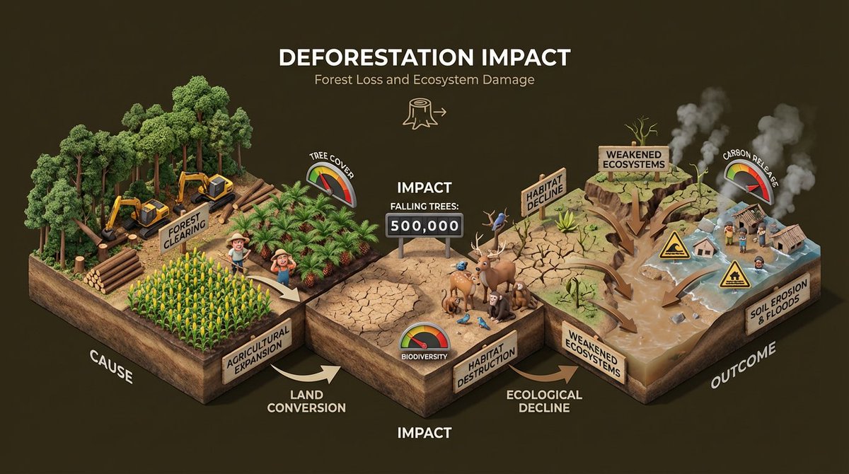 Isometric Miniature 3D Environmental Impact Diorama thumbnail 3