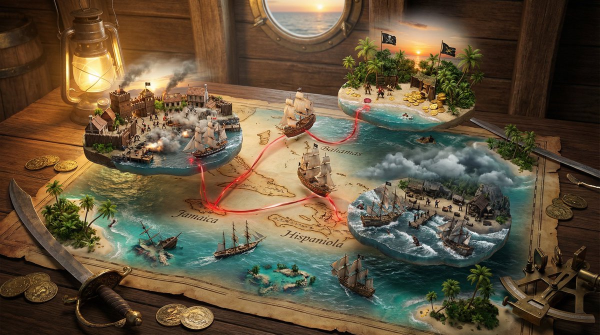 Miniature Worlds Exploding from a Weathered Map thumbnail 3