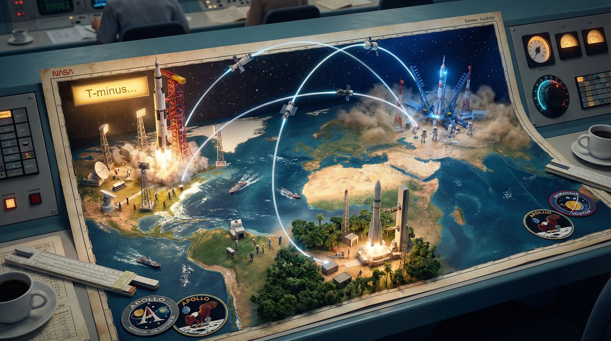 Miniature Worlds Exploding from a Weathered Map thumbnail 4