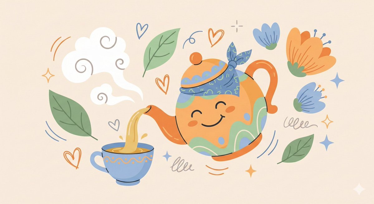 Whimsical Playful Character Illustration with Abstract Elements thumbnail 4