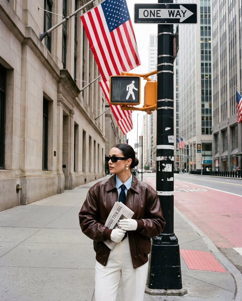 Ultra-realistic Street Fashion Editorial in Wall Street thumbnail 2