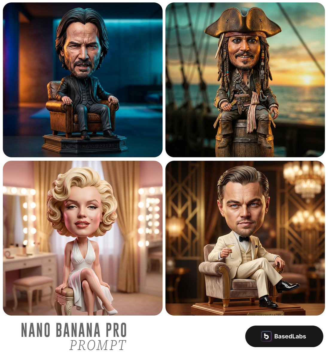 Hyper-Realistic Bobblehead Collectible Figurine - view 1