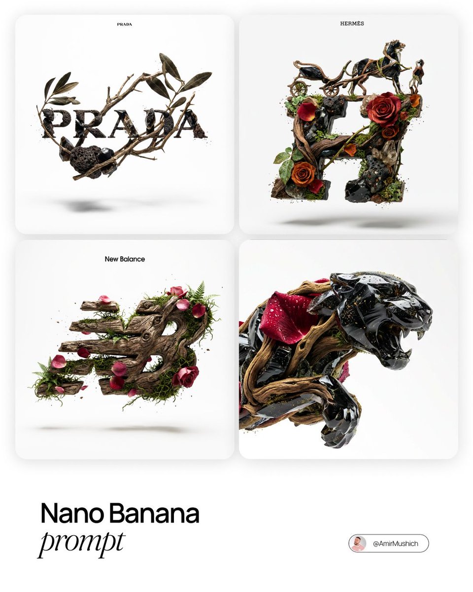 Hyper-realistic Brand Logo from Natural Elements - view 1