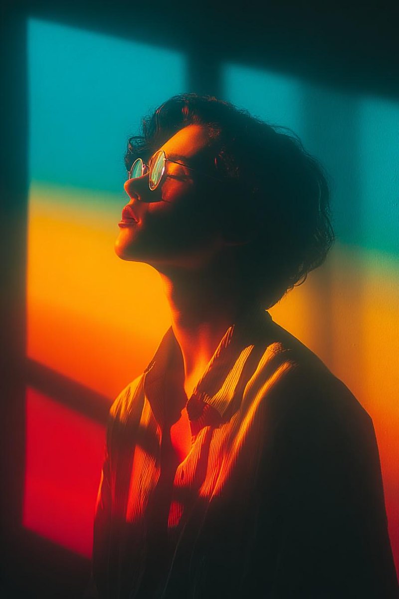 Cinematic Portrait with Bold Geometric Window Light thumbnail 2