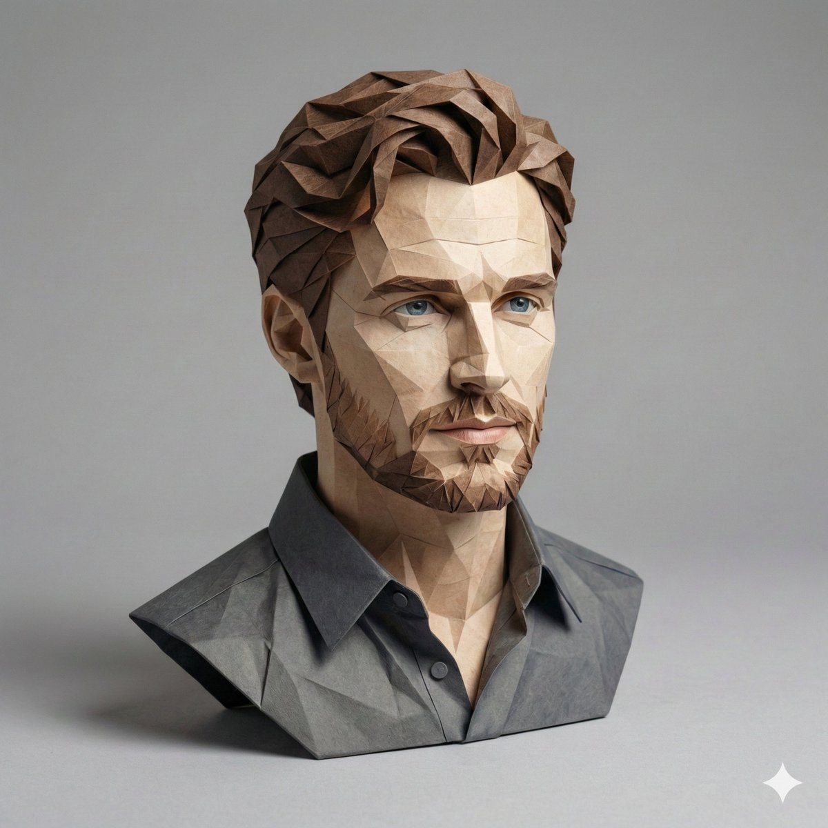 Hyper-detailed Origami Person, Studio Collectible Art thumbnail 2