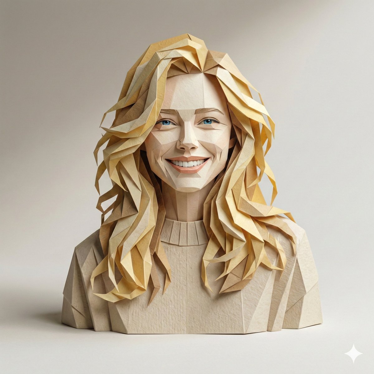 Hyper-detailed Origami Person, Studio Collectible Art thumbnail 3