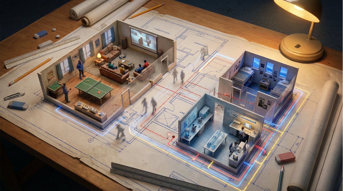 Architectural Floor Plan Rising into Miniature Life thumbnail 4
