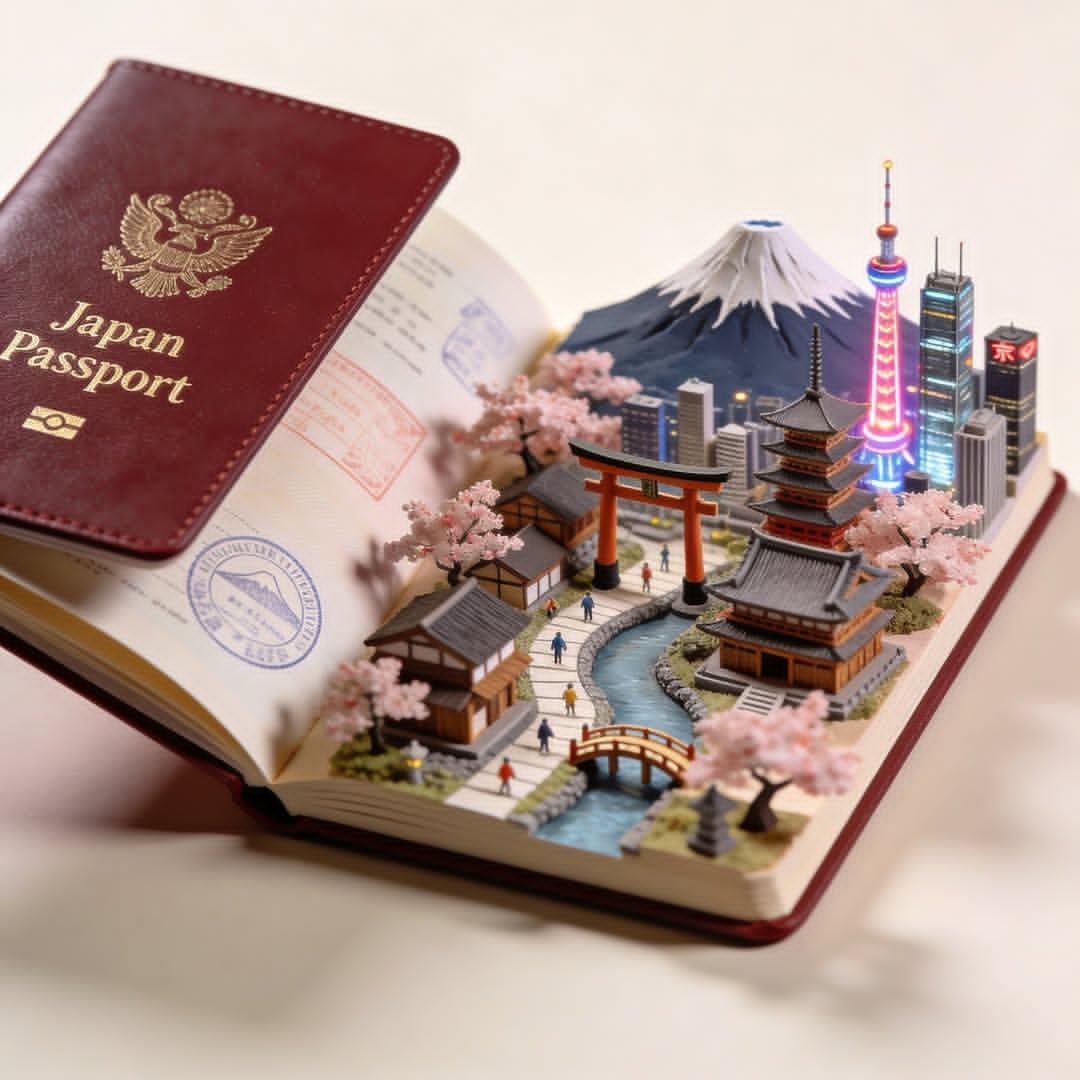 Hyper-realistic Passport Diorama, Cinematic Lighting, Luxury Style thumbnail 2