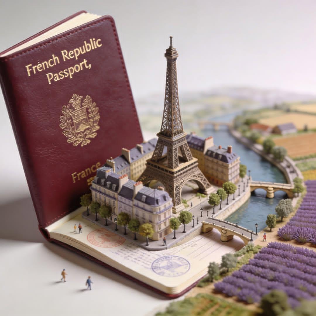 Hyper-realistic Passport Diorama, Cinematic Lighting, Luxury Style thumbnail 4